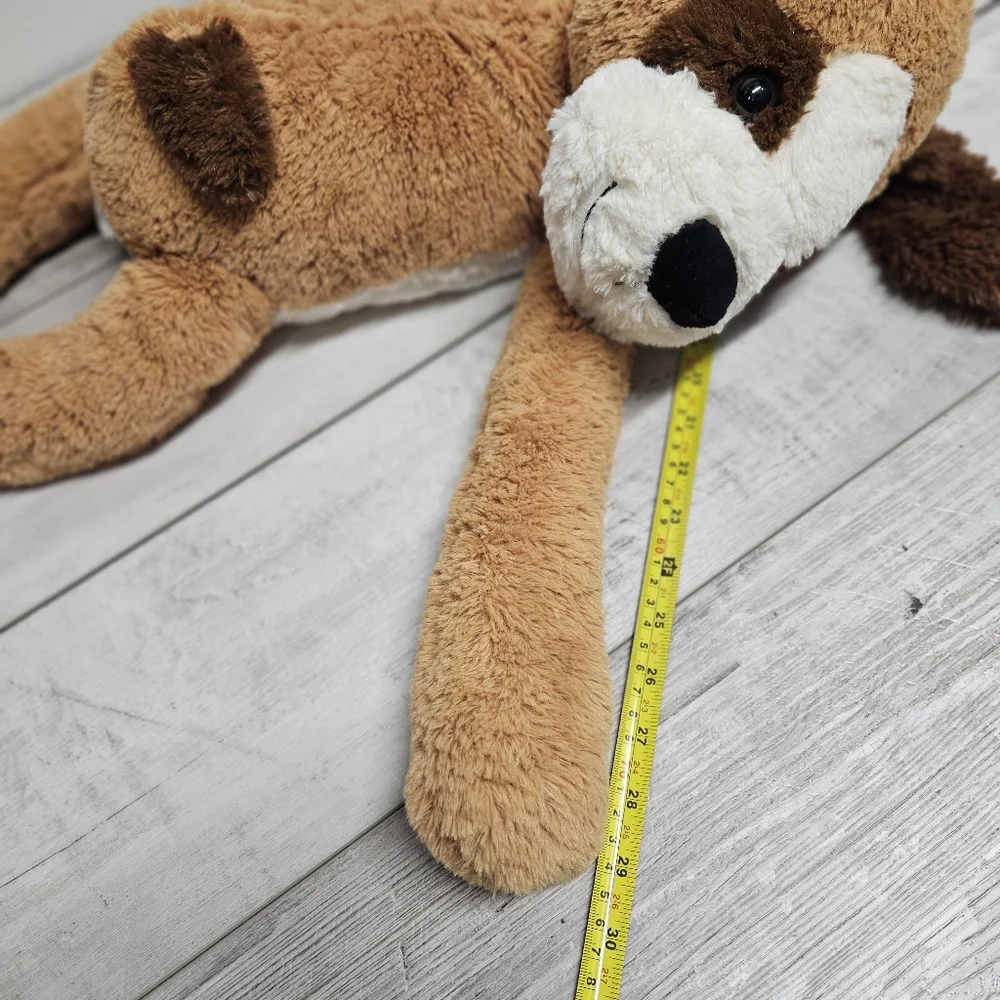 DanDee Laying Down Brown/White Dog Plush Stuffed Animal 31